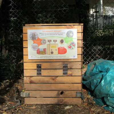 Panneau sur le compost