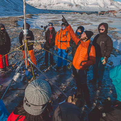 Une station météo au Svalbard